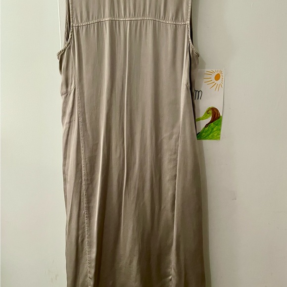 Eileen Fisher 100% Silk Button Up Sleeveless Dress - Picture 5 of 8